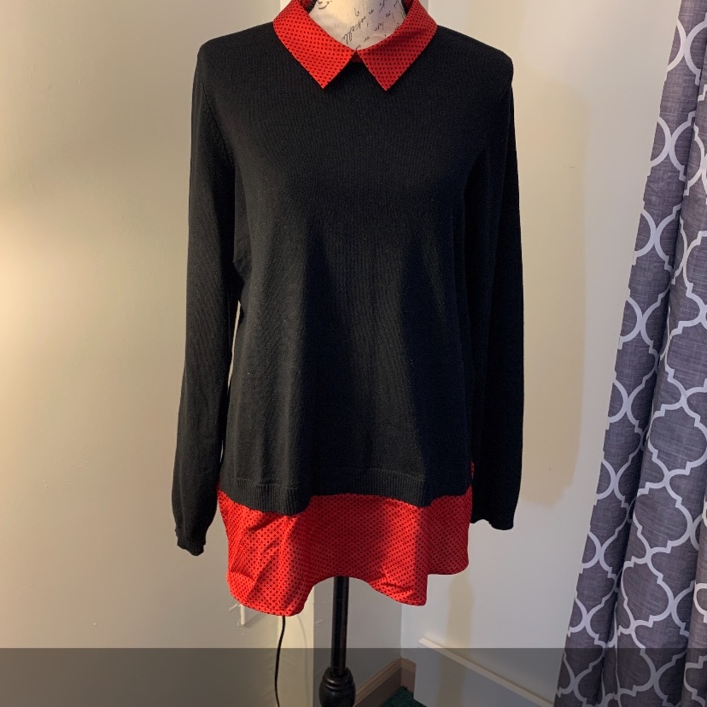 Adrianna Papell Shirttail Sweater